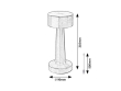 SENAN LED stolní lampa 74207