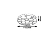 ANDELA LED stropní svítidlo 6039