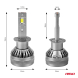LED žárovky H1 CANBUS 2ks 12V-24V