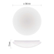 LED přisazené svítidlo TIVI, B CLASS, kruhové bílé 5,5W, IP44, teplá bílá