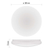 LED přisazené svítidlo TIVI, B CLASS, kruhové bílé 12,5W, IP44, teplá bílá