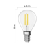 LED žárovka Filament Mini Globe  / E14 / 7 W (75 W) / 1055 lm / neutrální bílá