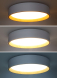 LED osvětlení s dálkovým ovladačem Larios White, 48W, 3360lm, 39cm, změna chromatičnosti, stmívatelné