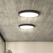 LED osvětlení s dálkovým ovladačem Estela Black, 36W, 2700lm, 30cm, změna chromatičnosti, stmívatelné