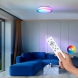 LED osvětlení s dálkovým ovladačem Floco, 30W + 6W RGB, 2100lm, 40cm, změna chromatičnosti, stmívatelné