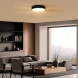 LED osvětlení s dálkovým ovladačem Larios Black, 48W, 3360lm, 39cm, změna chromatičnosti, stmívatelné
