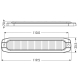 2x PROFI SLIM výstražné LED světlo vnější, červené+modré, 12-24V, ECE R65