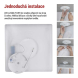 LED přisazené svítidlo FLORI čtvercové, bílé, 22W, neutrální bílá
