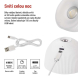 LED stolní lampa SOPHIE, nabíjecí, bílá