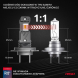 2ks žárovka LED H7/H18 12V 2800 lm HYBRID