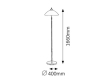 REGINA stojací lampa max. 1x40W | E14 | IP20 - bronzová