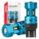 LED žárovka sada 12V/24V W21/5W čirá CANBUS (7443)