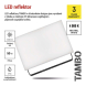 LED reflektor TAMBO, 50 W, 5000l m, IP65, černý