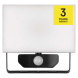 LED reflektor TAMBO se senzorem pohybu, 20 W, 2000 lm, černý