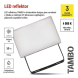 LED reflektor TAMBO, 10 W, 1000l m, IP65, černý