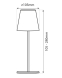 LED nabíjecí skládací stolní lampa na USB Trixline TR-098M