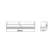 LED lineární svítidlo DAPO 12W/230V/6000K/1250Lm/ 120°/IP20/900mm