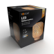 Ratanová LED lucerna s LED žárovkou, teplá bílá, 2x AAA, 19cm