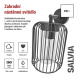 LED zahradní nástěnné svítidlo, 20,8 x 16 x 28,5 cm, 1 x E27, 15 W