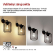 LED zahradní nástěnné svítidlo, 20,8 x 16 x 28,5 cm, 1 x E27, 15 W
