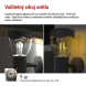 LED zahradní nástěnné svítidlo, 16,4 x 12 x 29,5 cm, 1 x E27, 15 W