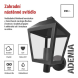 LED zahradní nástěnné svítidlo, 19,8 x 15 x 27,8 cm, 1 x E27, 15 W