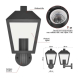 LED zahradní nástěnné svítidlo, 19,8 x 15 x 27,8 cm, 1 x E27, 15 W