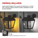 LED zahradní nástěnné svítidlo, 18 x 15 x 24,5 cm, 1 x E27, 15 W