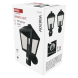 LED zahradní nástěnné svítidlo s čidlem soumraku, 19,8 x 15 x 29,8 cm, 1 x E27, 15 W