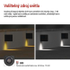 LED zahradní nástěnné svítidlo, 8,8 x 6,7 x 8 cm, 1 x GU10, 35 W