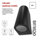 LED zahradní nástěnné svítidlo, 8,8 x 6,7 x 15,3 cm, 2 x GU10, 35 W