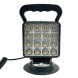 LED světlo hranaté, bílé/oranžové, 16x3W/16x1W, magnet, ECE R10