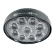 LED světlo kulaté, bílé/oranžové, 9x3W/9x1W, ø114mm, ECE R10