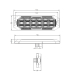 PROFI výstražné LED světlo vnější, oranžové, 12-24V, ECE R65