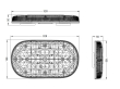 AKU LED rampa modrá, 48xLED, magnet, 328mm, ECE R65 R10