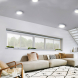 LED mini panel koupelnový 2v1, 3CCT, podhledový/přisazený, 24W, 2040lm, IP54, stříbrná, kulatý