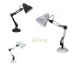 Retro stolní lampa UFFICIO, bílá barva