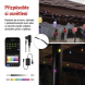 GoSmart LED světelný řetěz – 15× párty žárovky, 15 m, venkovní i vnitřní, RGB, WiFi