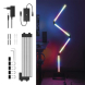 GoSmart LED stojací lampa, černá, 175 cm, teplá bílá / RGB, WiFi