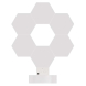 GoSmart LED stolní lampa Hexagon bílá, 6 dílů, RGB, stmívatelná, WiFi