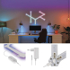 GoSmart LED svítidlo Lines bílé, 9 dílů, 34 W, RGB, stmívatelné, WiFi
