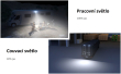 LED světlo nástěnné s couvacím světlem, bílé, 57W, ECE R65