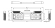 4x PREDATOR 6x4W LED pod SPZ, 12-24V, prohnutové, oranžové, ECE R65