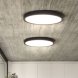 LED osvětlení s dálkovým ovladačem Estela Black, 60W, 4500lm, 50cm, změna chromatičnosti, stmívatelné