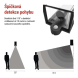 LED zahradní nástěnné svítidlo s čidlem soumraku MALVA, 13 × 12 × 28 cm, 1 × E27, 15 W