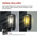 LED zahradní nástěnné svítidlo s čidlem soumraku MALVA, 13 × 12 × 28 cm, 1 × E27, 15 W