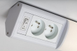 BATH 2E LED podlinkové svítidlo s vypínačem a 2x zásuvkou, 70 cm