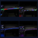 LED ambientní osvětlení RGB do USB, Bluetooth, 1,1+0,37m