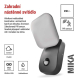 LED zahradní nástěnné svítidlo s čidlem soumraku NIKA, 12 × 12 × 20 cm, 12,8 W, teplá bílá