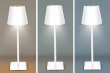 LED nabíjecí lampička Lucca, 120lm, změna CCT, stmívání, bílá